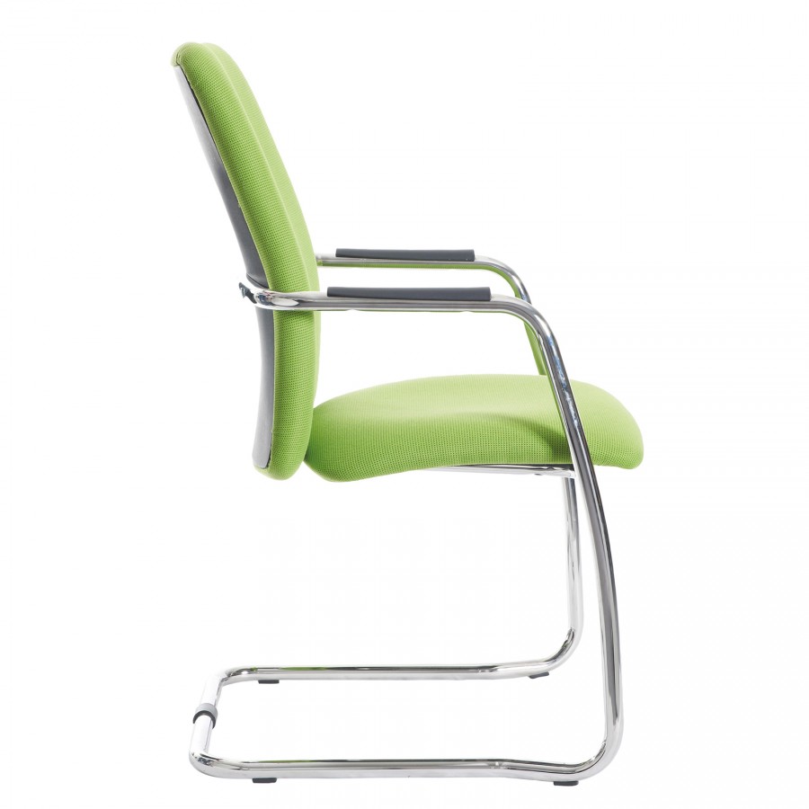 Tuba High Back Cantilever Fabric Visitor Chair